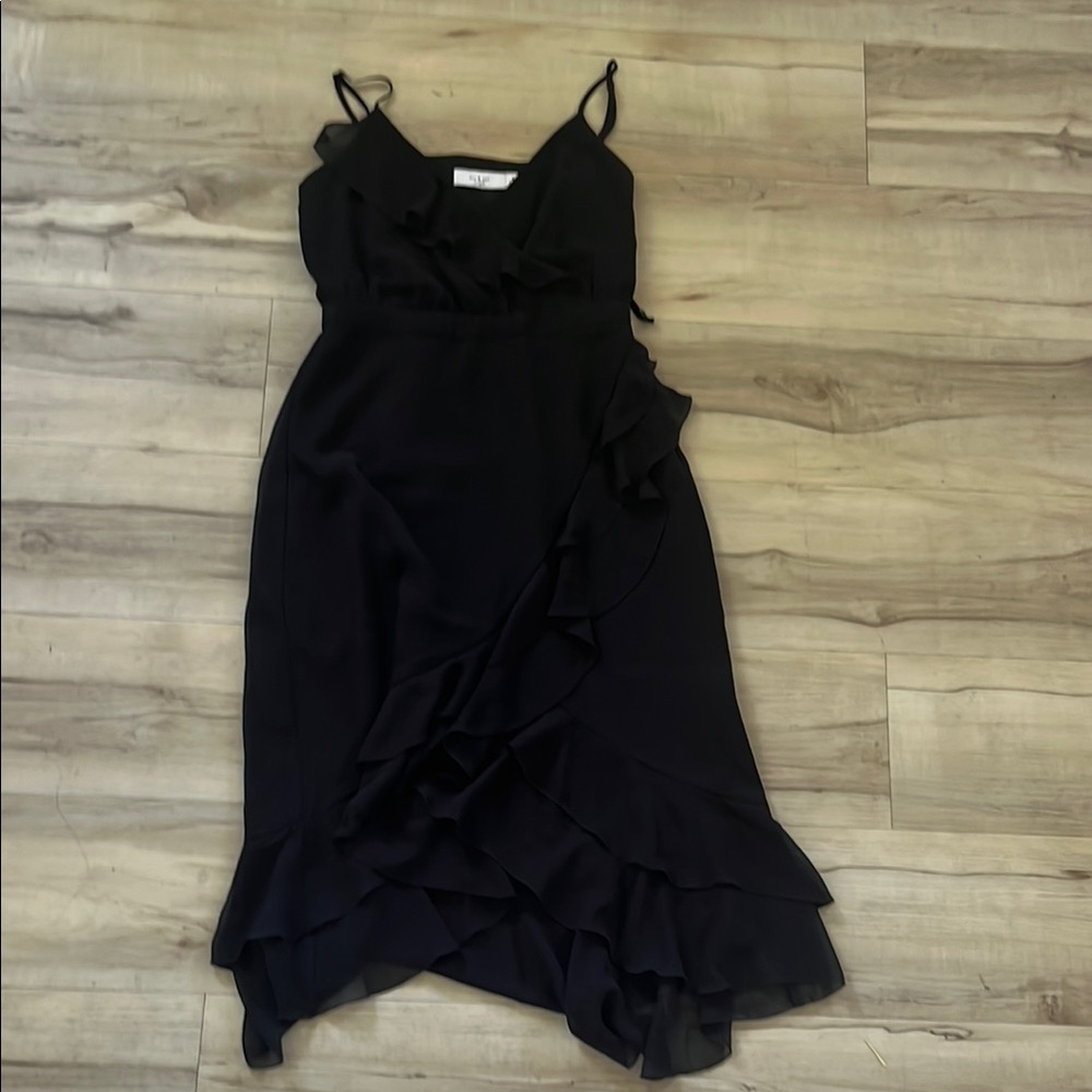 ALI & JAY Black High Low Ruffle Dress